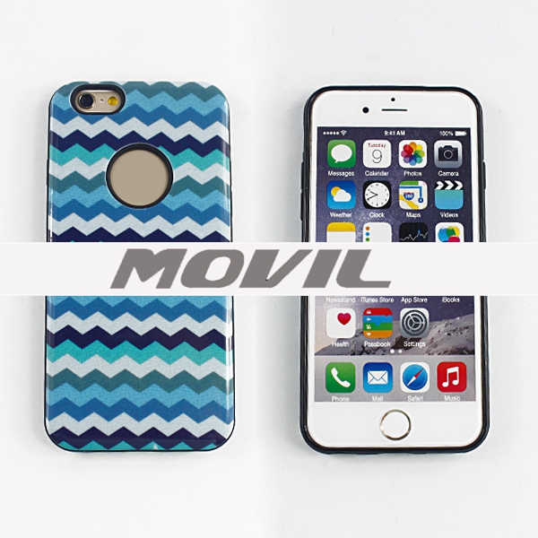 NP-2276 Pintura TPU   PC funda  Para Apple iPhone 6-1